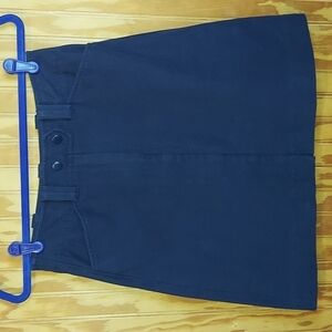 Loft navy blue vintage mini skirt